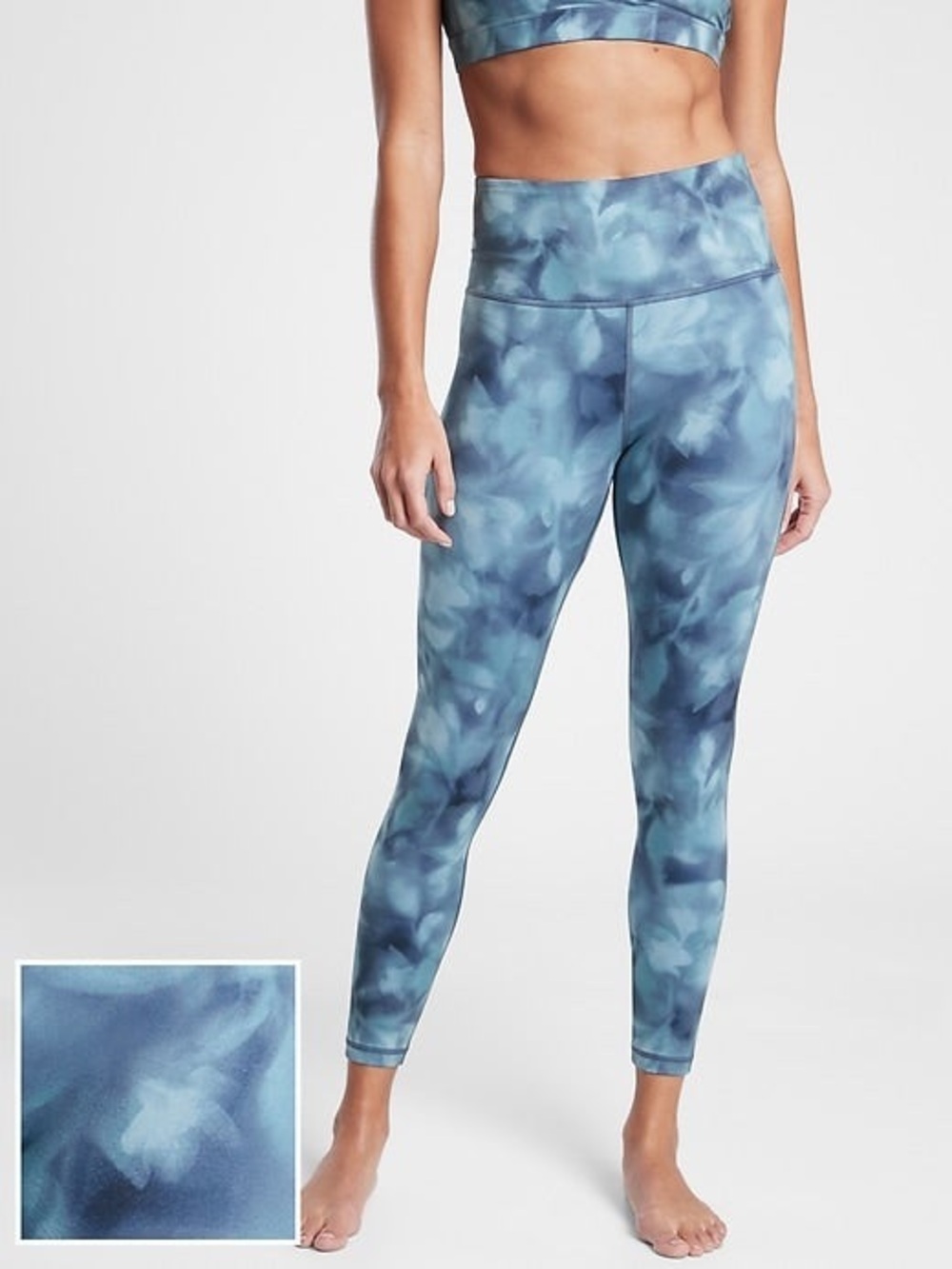 Athleta Elation Legging XS Blue Pattern